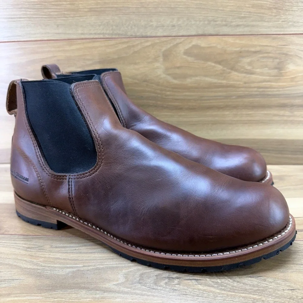 FIELD & STREAM USA Made Chelsea Boot Mens 12 M Benchmade Brown Leather Vibram